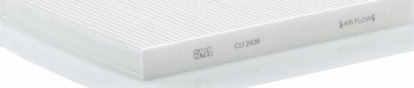 Mann-Filter CU 2436 - Фильтр воздуха в салоне abcparts.ee
