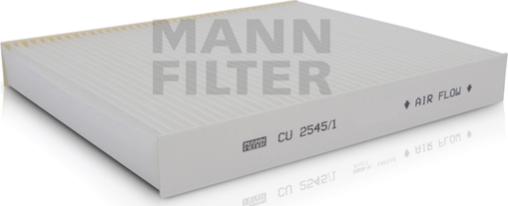 Mann-Filter CU 2545/1 - Фильтр воздуха в салоне abcparts.ee
