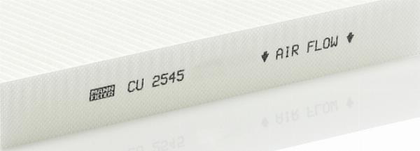 Mann-Filter CU 2545 - Фильтр воздуха в салоне abcparts.ee