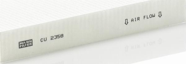 Mann-Filter CU 2358 - Фильтр воздуха в салоне abcparts.ee