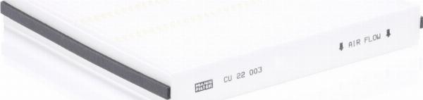 Mann-Filter CU 22 003 - Фильтр воздуха в салоне abcparts.ee