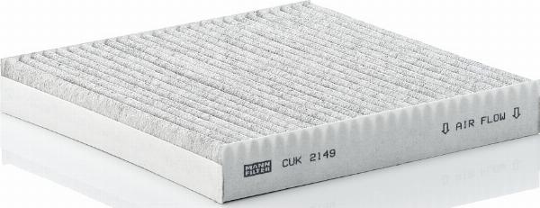 Mann-Filter CUK 2149 - Фильтр воздуха в салоне abcparts.ee