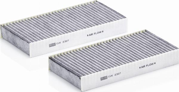 Mann-Filter CUK 2327-2 - Фильтр воздуха в салоне abcparts.ee