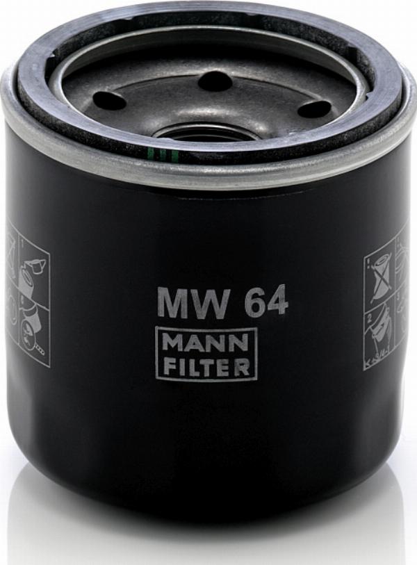Mann-Filter MW 64 - Масляный фильтр abcparts.ee