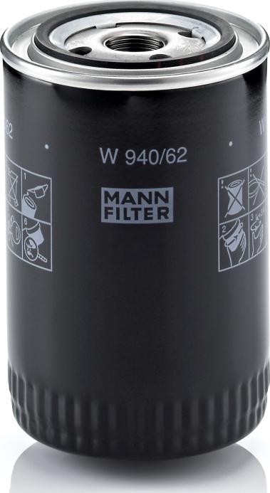 Mann-Filter W 940/62 - Масляный фильтр abcparts.ee