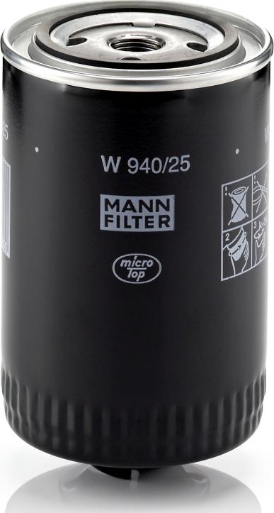 Mann-Filter W 940/25 - Масляный фильтр abcparts.ee