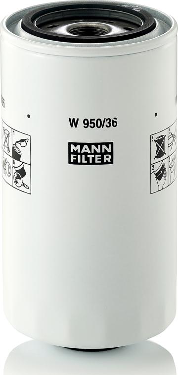 Mann-Filter W 950/36 - Масляный фильтр abcparts.ee