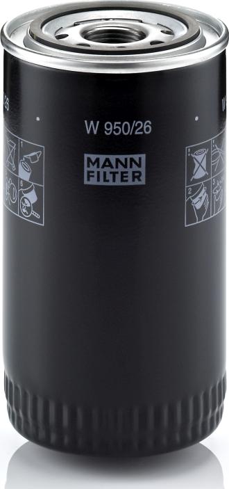 Mann-Filter W 950/26 - Масляный фильтр abcparts.ee