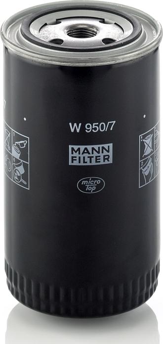 Mann-Filter W 950/7 - Масляный фильтр abcparts.ee