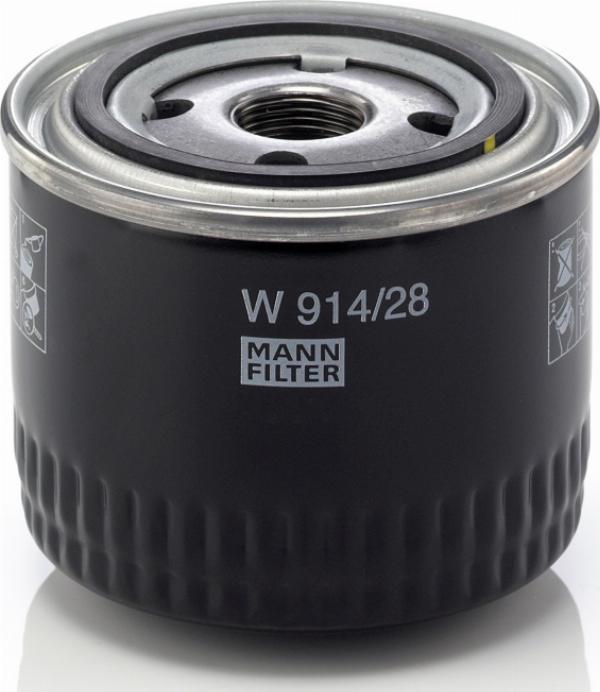 Mann-Filter W 914/28 - Масляный фильтр abcparts.ee