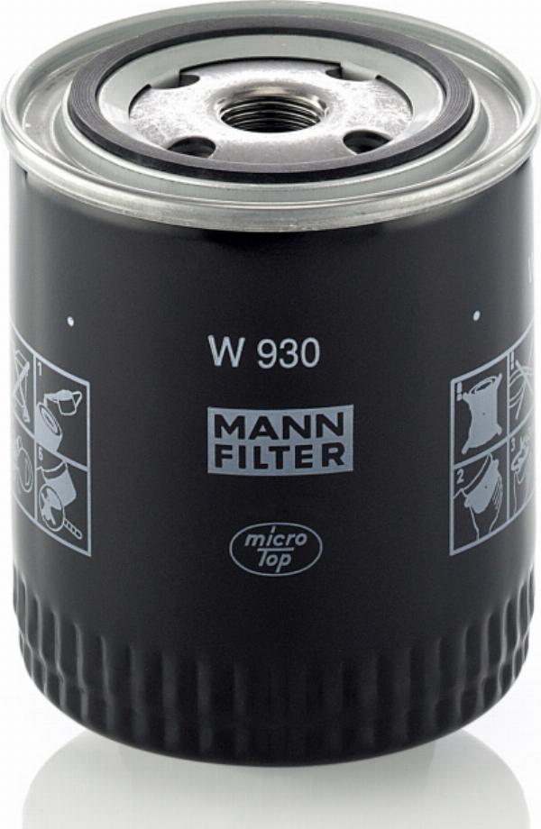 Mann-Filter W 930 - Масляный фильтр abcparts.ee