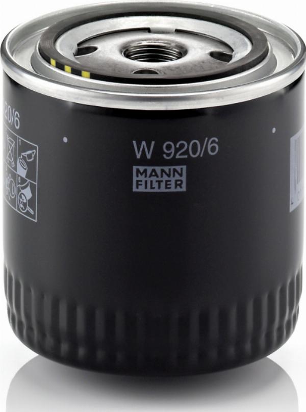 Mann-Filter W 920/6 - Масляный фильтр abcparts.ee