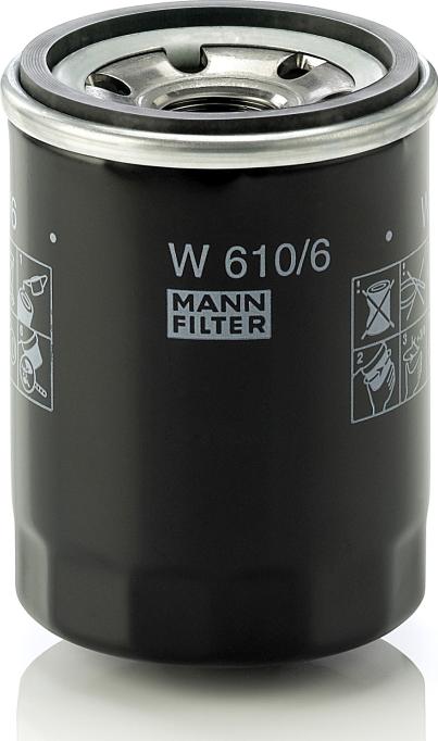 Mann-Filter W 610/6 - Масляный фильтр abcparts.ee