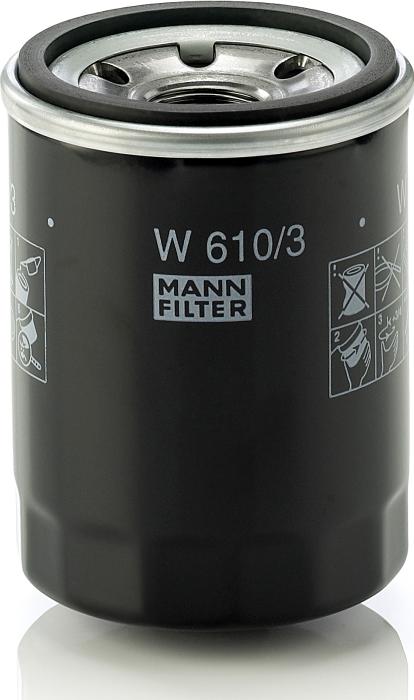 Mann-Filter W 610/3 - Масляный фильтр abcparts.ee