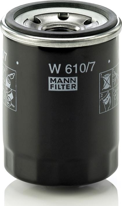 Mann-Filter W 610/7 - Масляный фильтр abcparts.ee