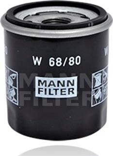 Mann-Filter W 68/80 - Масляный фильтр abcparts.ee
