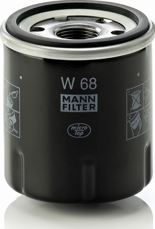 Mann-Filter W 68 - Масляный фильтр abcparts.ee