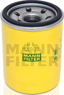 Mann-Filter W 6 MULTI 20 - Масляный фильтр abcparts.ee
