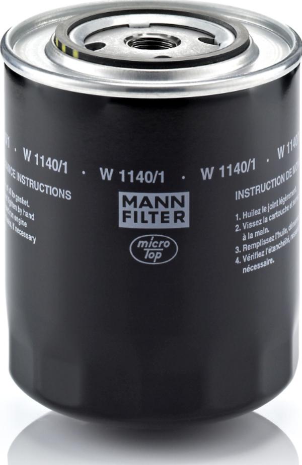 Mann-Filter W 1140/1 - Масляный фильтр abcparts.ee
