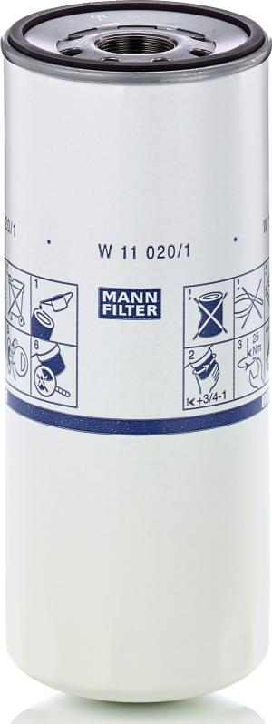 Mann-Filter W 11 020/1 - Масляный фильтр abcparts.ee