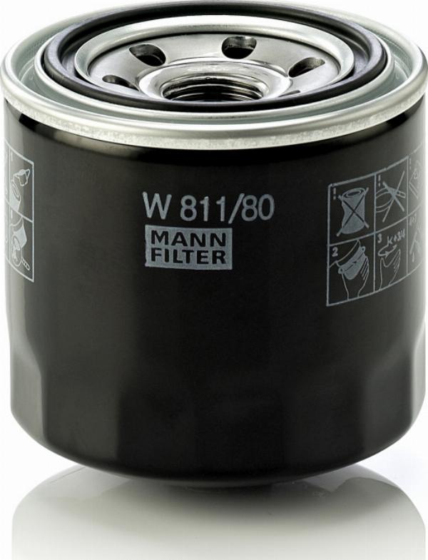 Mann-Filter W 811/80 - Масляный фильтр abcparts.ee
