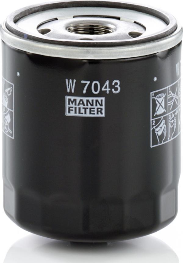 Mann-Filter W 7043 - Масляный фильтр abcparts.ee