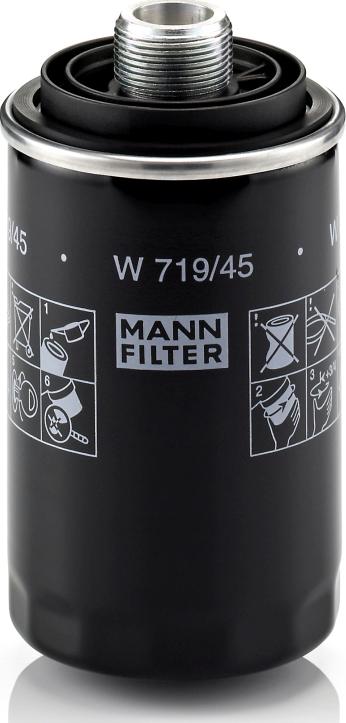 Mann-Filter W 719/45 - Масляный фильтр abcparts.ee