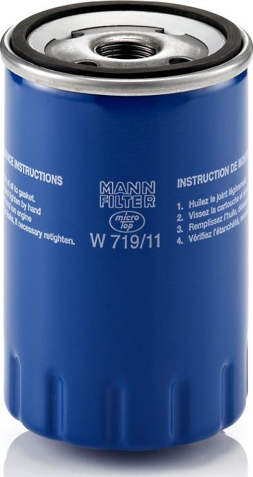 Mann-Filter W 719/11 - Масляный фильтр abcparts.ee