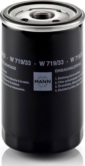 Mann-Filter W 719/33 - Масляный фильтр abcparts.ee