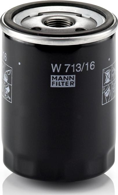 Mann-Filter W 713/16 - Масляный фильтр abcparts.ee