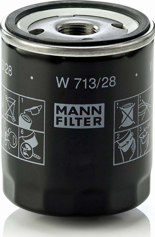 Mann-Filter W 713/28 - Масляный фильтр abcparts.ee