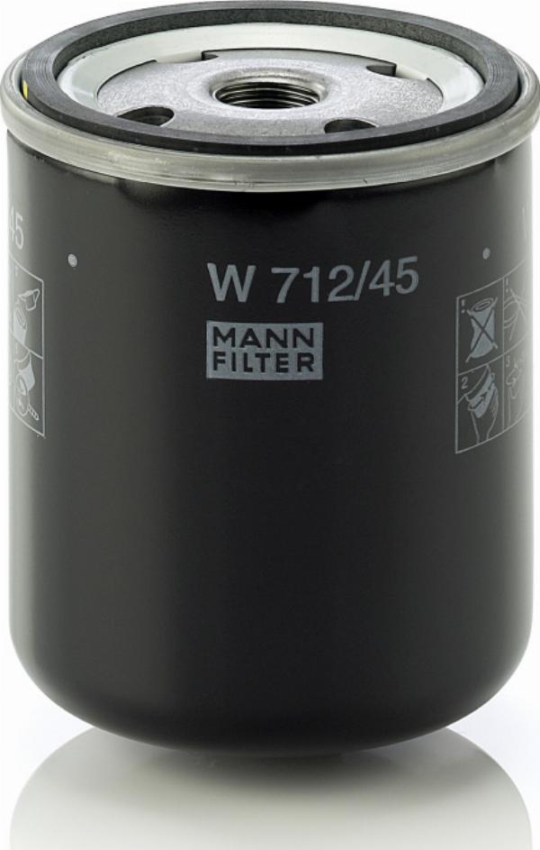 Mann-Filter W 712/45 - Гидрофильтр, автоматическая коробка передач abcparts.ee