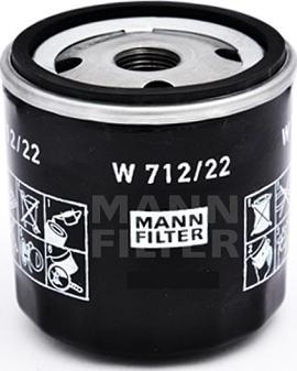 Mann-Filter W 712/22 - Масляный фильтр abcparts.ee