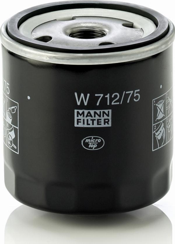 Mann-Filter W 712/75 - Масляный фильтр abcparts.ee
