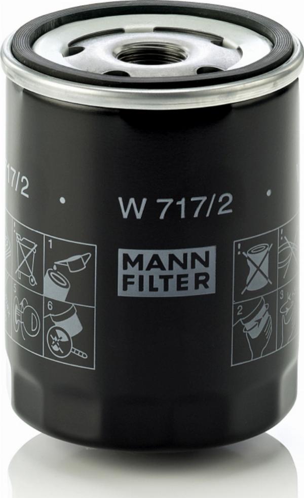 Mann-Filter W 717/2 - Масляный фильтр abcparts.ee