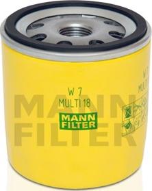 Mann-Filter W 7 MULTI 18 - Масляный фильтр abcparts.ee