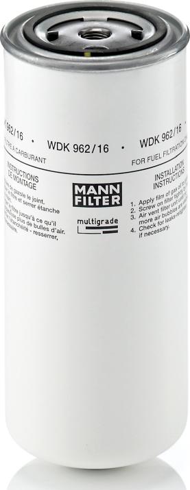 Mann-Filter WDK 962/16 - Топливный фильтр abcparts.ee