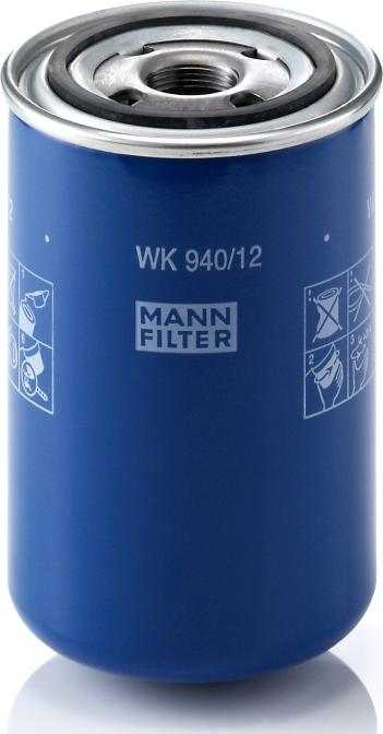 Mann-Filter WK 940/12 - Топливный фильтр abcparts.ee