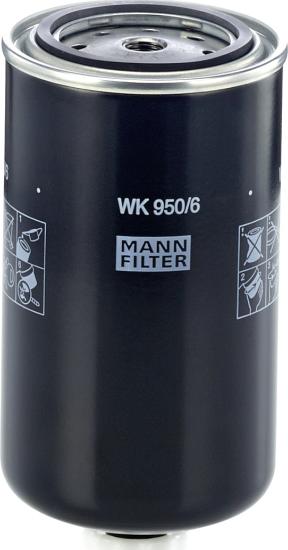 Mann-Filter WK 950/6 - Топливный фильтр abcparts.ee