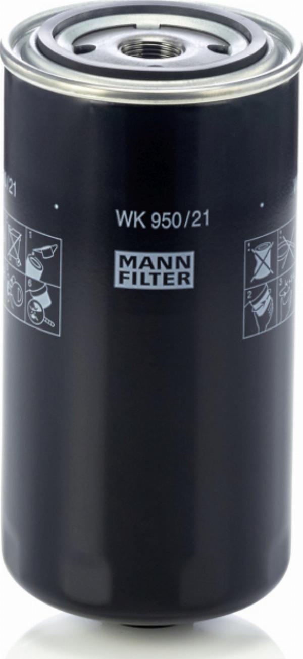 Mann-Filter WK 950/21 - Топливный фильтр abcparts.ee