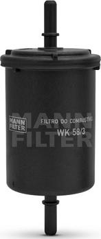 Mann-Filter WK 58/3 - Топливный фильтр abcparts.ee