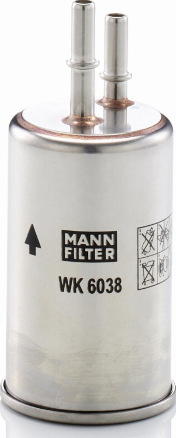 Mann-Filter WK 6038 - Топливный фильтр abcparts.ee