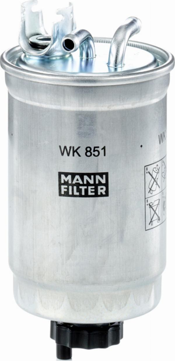 Mann-Filter WK 851 - Топливный фильтр abcparts.ee