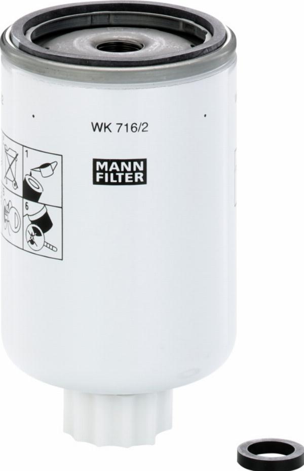 Mann-Filter WK 716/2 x - Топливный фильтр abcparts.ee