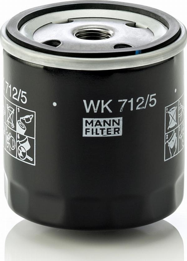 Mann-Filter WK 712/5 - Топливный фильтр abcparts.ee