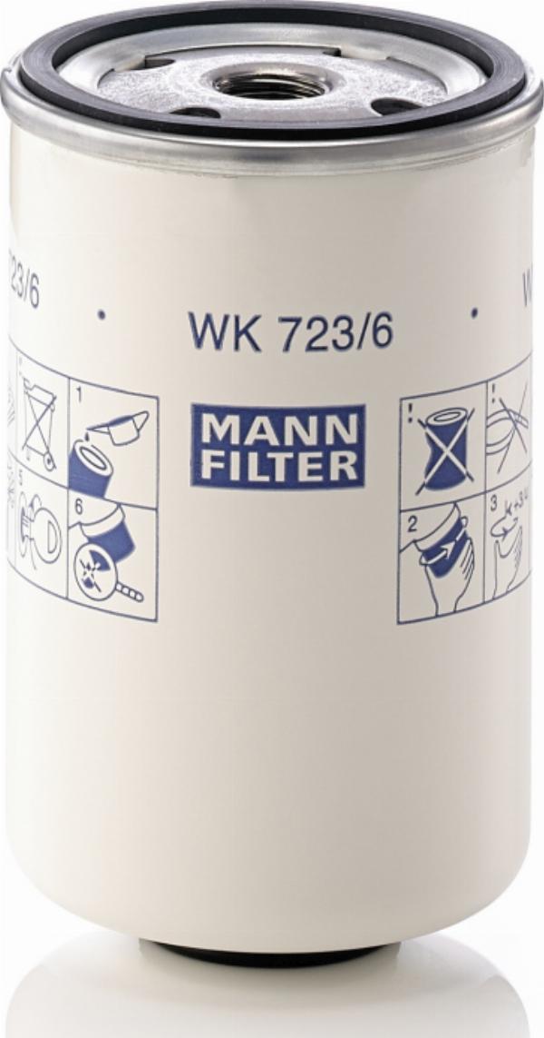 Mann-Filter WK 723/6 - Топливный фильтр abcparts.ee
