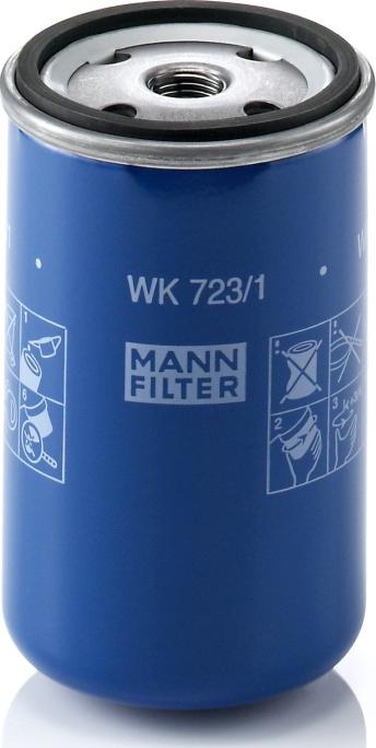 Mann-Filter WK 723/1 - Топливный фильтр abcparts.ee