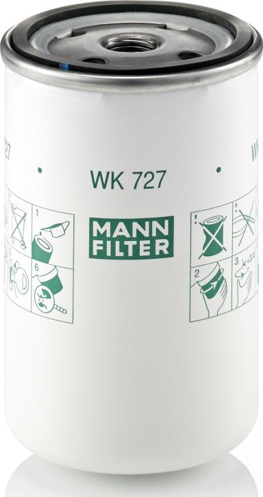 Mann-Filter WK 727 - Топливный фильтр abcparts.ee