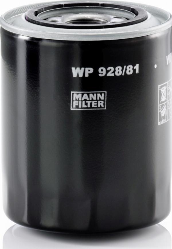 Mann-Filter WP 928/81 - Масляный фильтр abcparts.ee