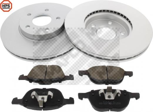Mapco 47660HPS - Дисковый тормозной механизм, комплект abcparts.ee